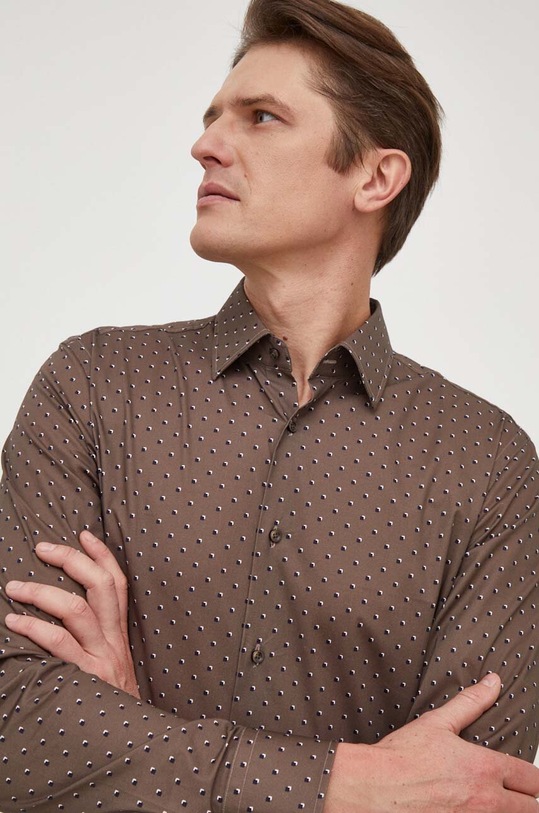 BOSS cămașă maro 50508345