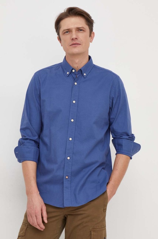 BOSS koszula bawełniana 50508914 niebieski