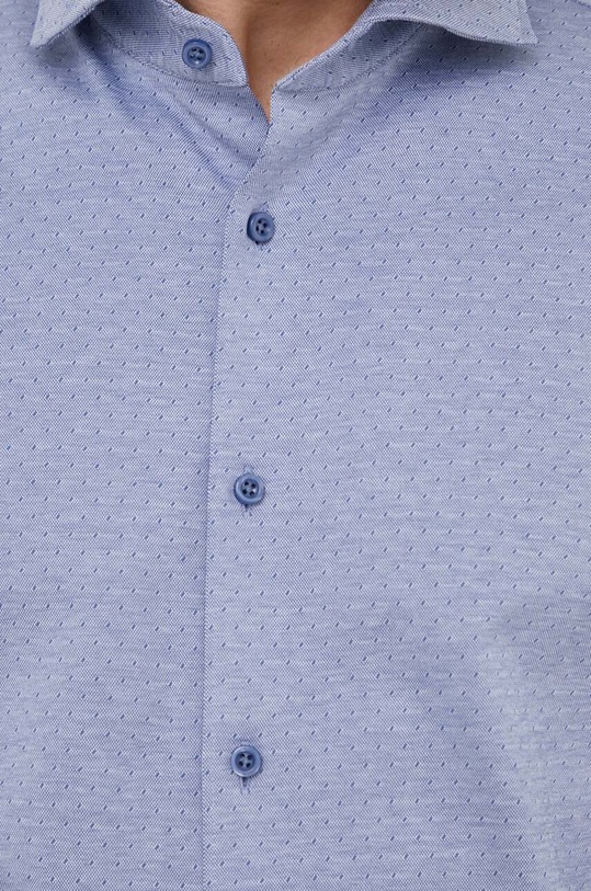 Хлопковая рубашка BOSS 50508922 голубой