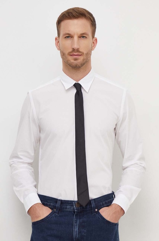 BOSS koszula bawełniana 50497037 biały