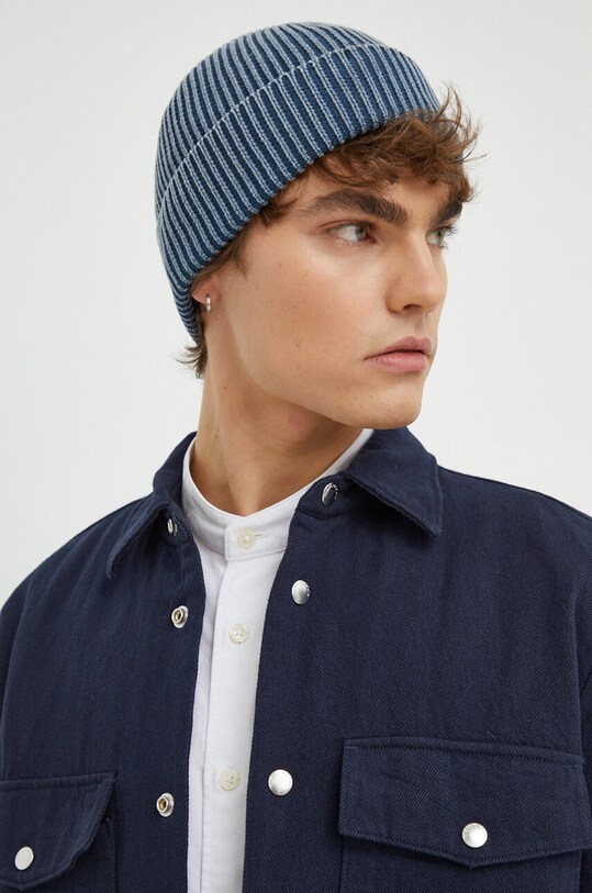 Marc O'Polo geacă cu aspect de cămașă bleumarin 420721574062