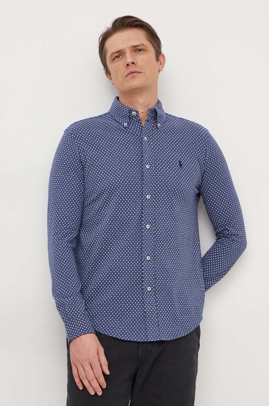 Polo Ralph Lauren cămașă din bumbac lung albastru 710926698