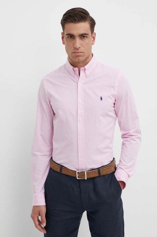 Košile Polo Ralph Lauren 710929344 růžová SS25