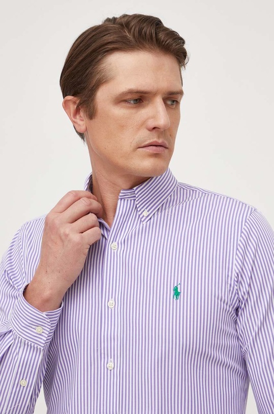 Polo Ralph Lauren koszula 710929344 fioletowy
