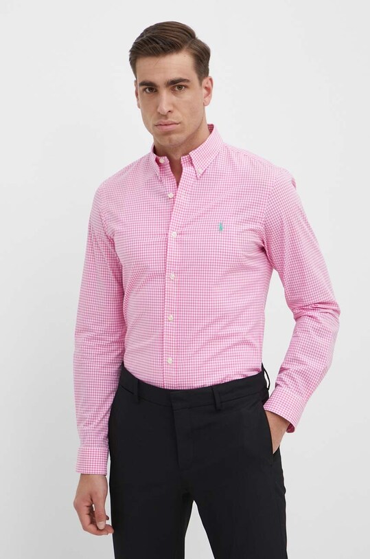 Polo Ralph Lauren koszula wzorzyste różowy 710929345