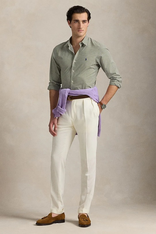 Oblečenie Košeľa Polo Ralph Lauren 710929345 zelená