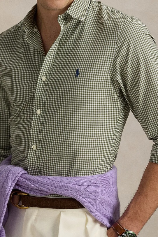 Košeľa Polo Ralph Lauren zelená 710929345