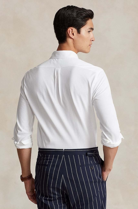 Памучна риза Polo Ralph Lauren 710932545 бял NC24