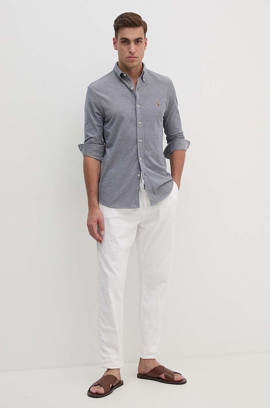 Oblečení Bavlněná košile Polo Ralph Lauren 710932545 námořnická modř