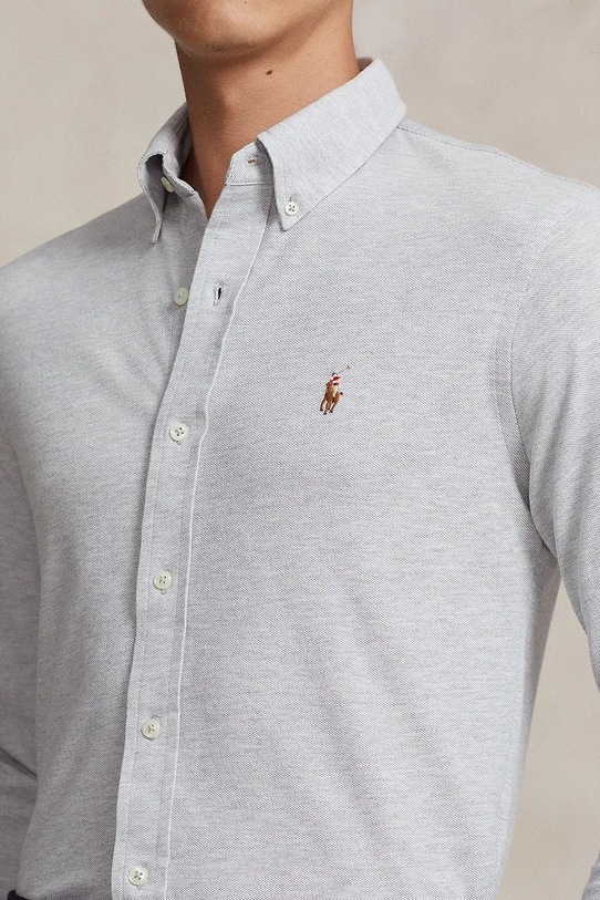 Polo Ralph Lauren camicia in cotone grigio 710932545