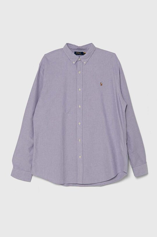 Polo Ralph Lauren camasa din bumbac lung violet 710804253