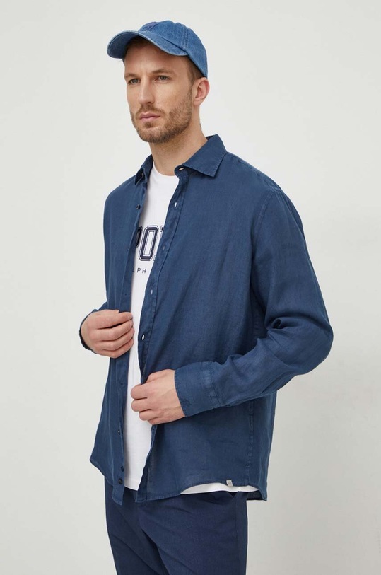 Paul&Shark camasa de in lung bleumarin 24413322CF