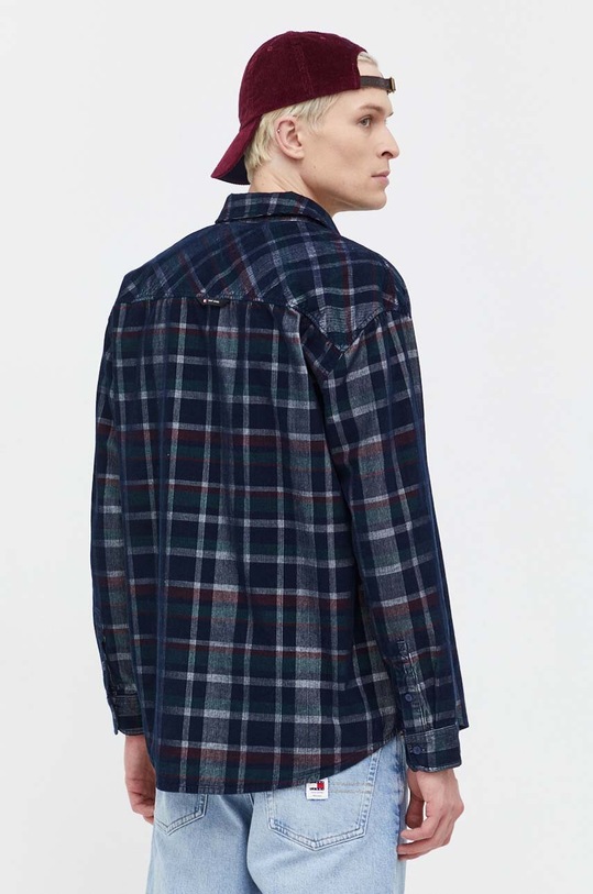 Odzież Tommy Jeans koszula sztruksowa DM0DM18327 granatowy