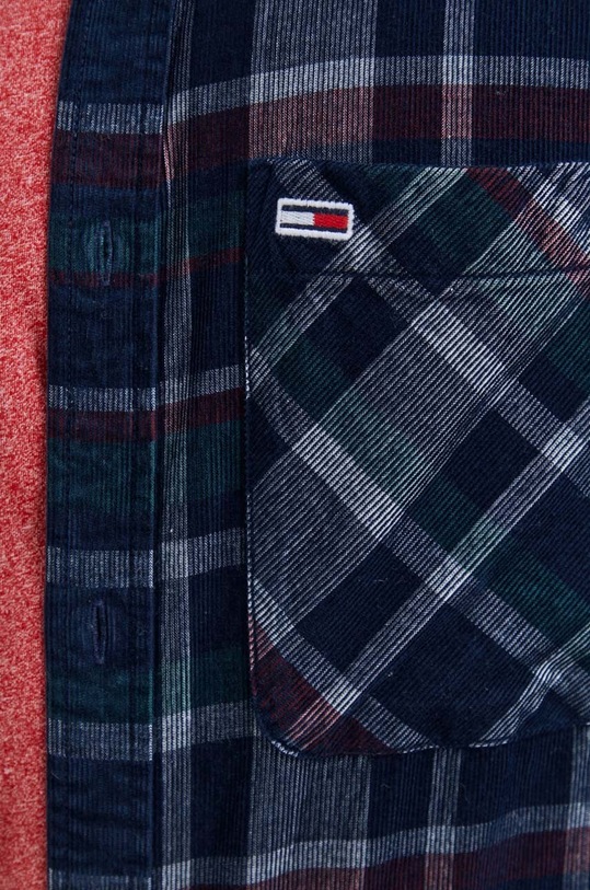 Tommy Jeans koszula sztruksowa DM0DM18327 granatowy