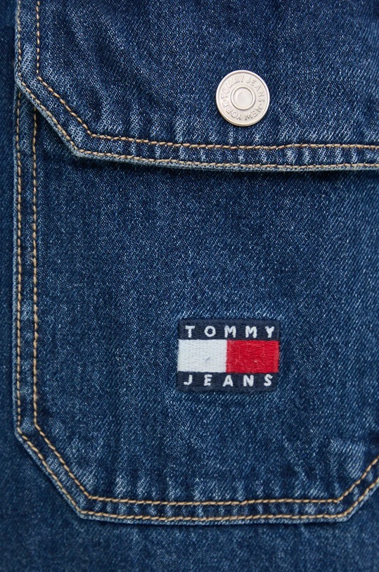 Tommy Jeans koszula jeansowa DM0DM18328 granatowy