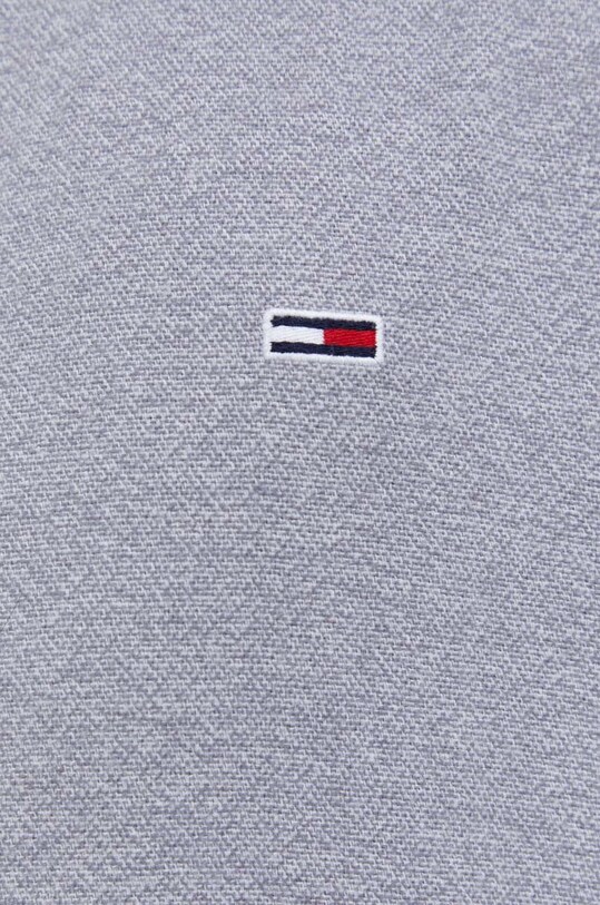 Хлопковая рубашка Tommy Jeans DM0DM18329 серый