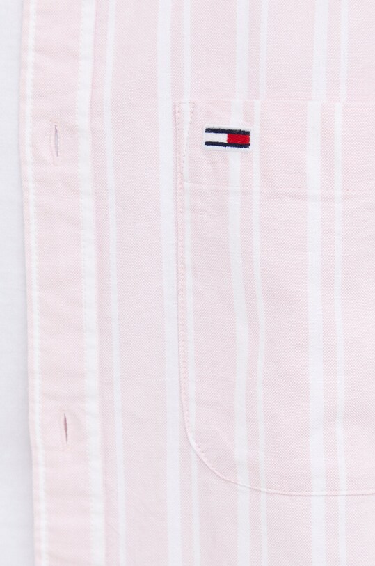 Tommy Jeans cămașă din bumbac DM0DM18336 roz