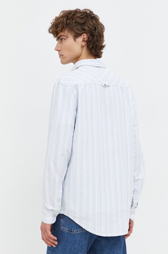 Одяг Бавовняна сорочка Tommy Jeans DM0DM18336 блакитний
