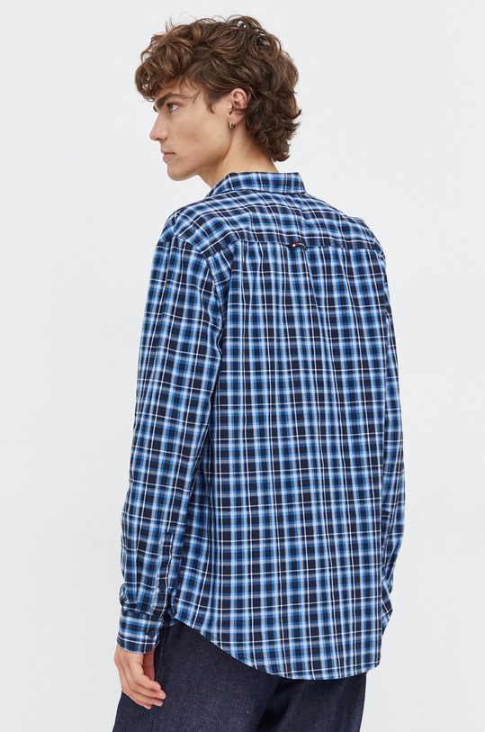 Îmbrăcăminte Tommy Jeans cămașă din bumbac DM0DM18470 bleumarin