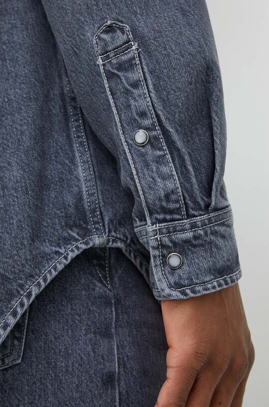 Samsoe Samsoe camasa jeans M23400079 gri