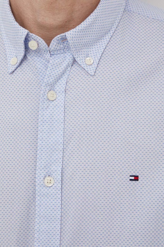 Bavlnená košeľa Tommy Hilfiger MW0MW33762 modrá