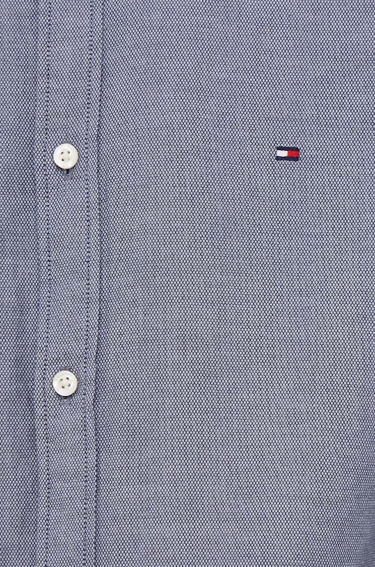 Tommy Hilfiger koszula bawełniana MW0MW33782 granatowy SS24