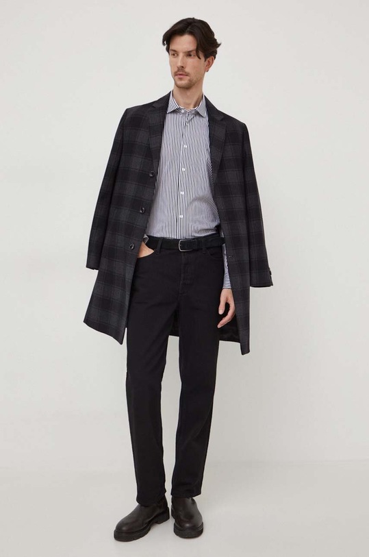 Košile Tommy Hilfiger MW0MW34229 námořnická modř SS24