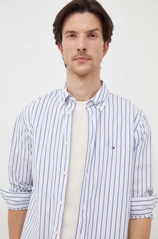 Košile Tommy Hilfiger modrá MW0MW34258
