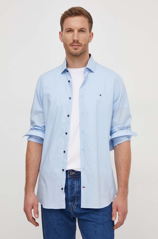 Košile Tommy Hilfiger slim modrá MW0MW34259