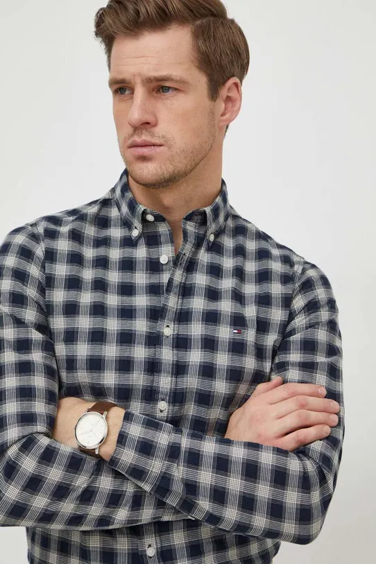 Tommy Hilfiger koszula wzorzyste granatowy MW0MW33770