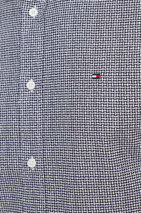 Бавовняна сорочка Tommy Hilfiger MW0MW33776 чорний SS24