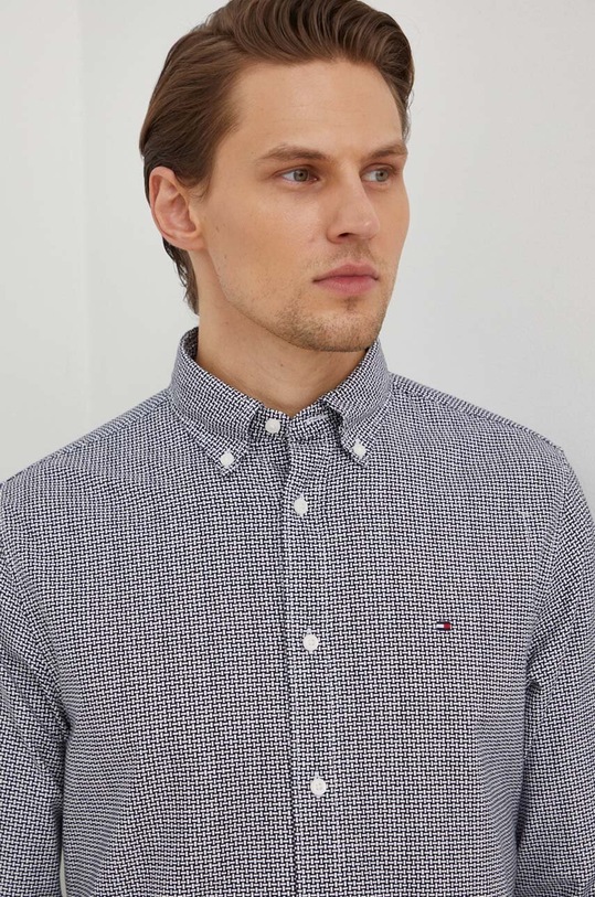 Tommy Hilfiger koszula bawełniana MW0MW33776 czarny