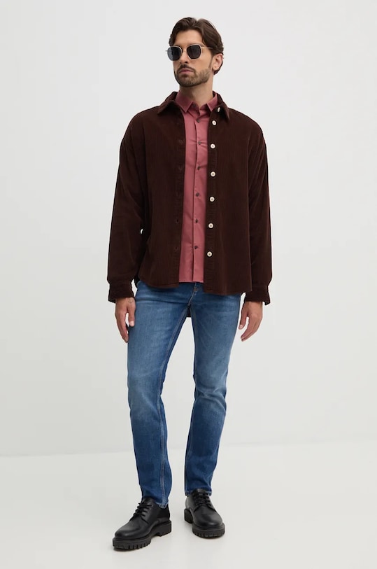 Îmbrăcăminte Calvin Klein camasa K10K110856 rosu