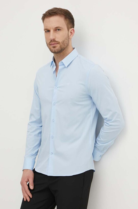 Рубашка Calvin Klein длинный голубой K10K110856