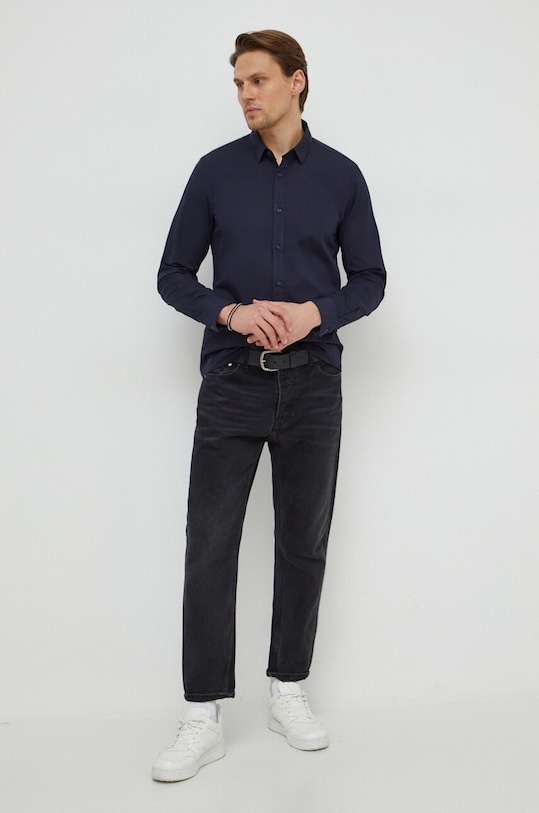 Calvin Klein koszula K10K110856 granatowy SS25