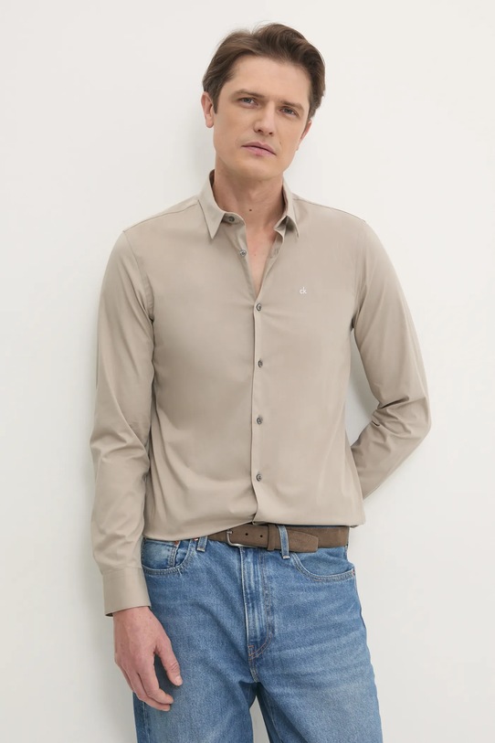 Calvin Klein koszula beżowy K10K110856
