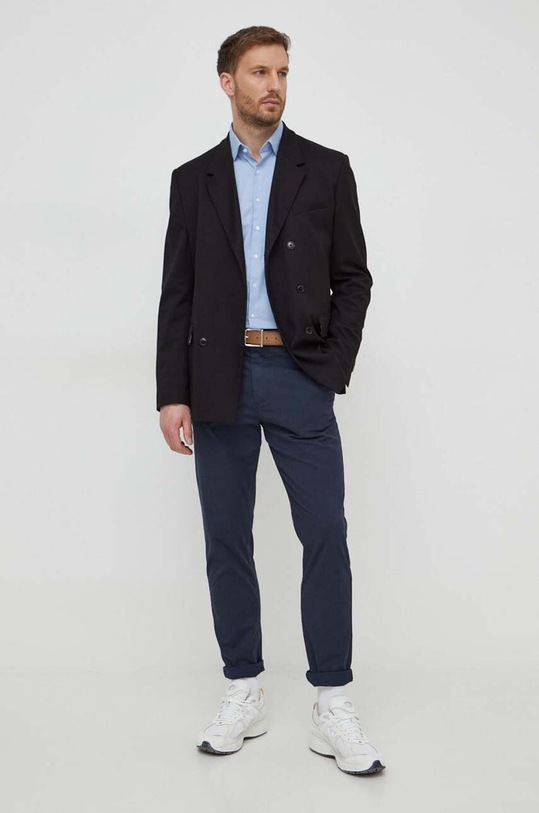 Odzież Calvin Klein koszula K10K112305 niebieski