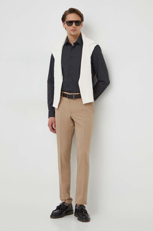 Calvin Klein cămașă K10K112312 negru SS24