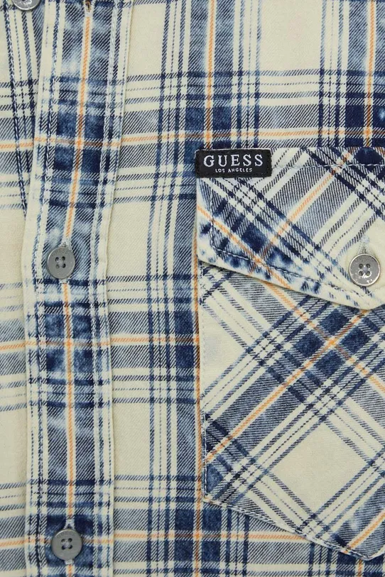 Бавовняна сорочка Guess M4RH07.WFXK0 барвистий SS24