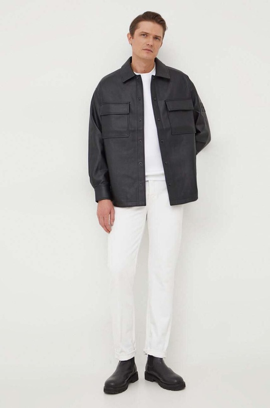 Calvin Klein Jeans kurtka koszulowa J30J325063 czarny SS24