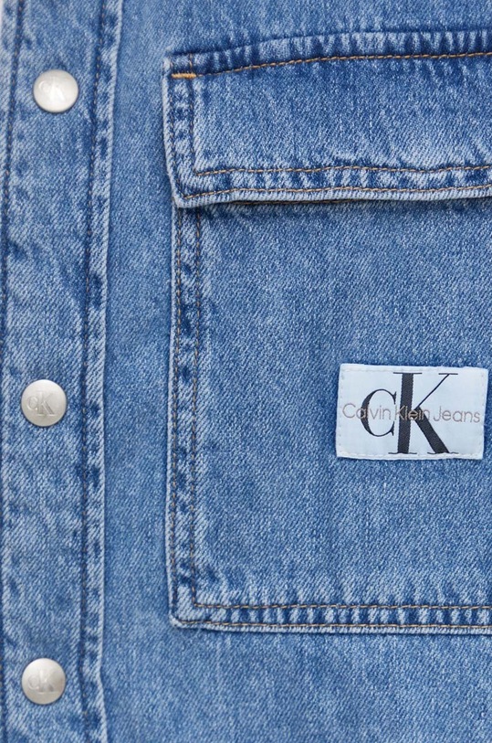 Rifľová košeľa Calvin Klein Jeans J30J324582 modrá
