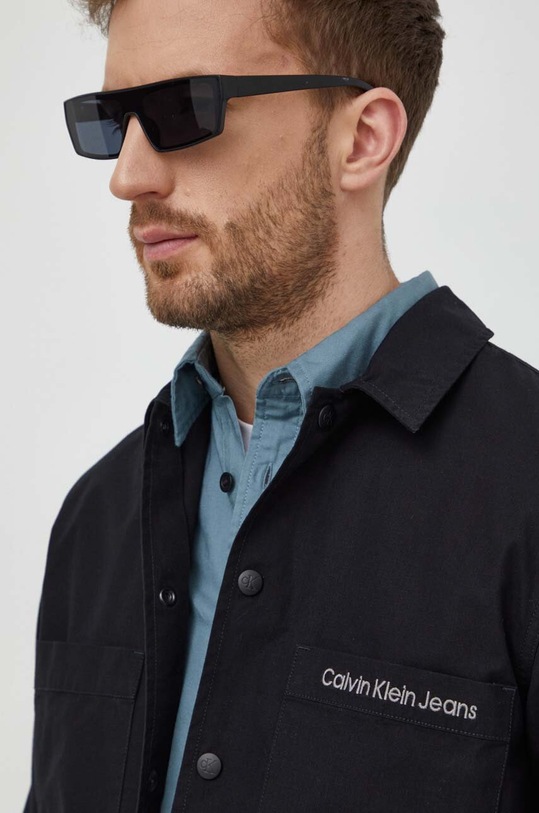 Calvin Klein Jeans koszula bawełniana J30J324612 czarny