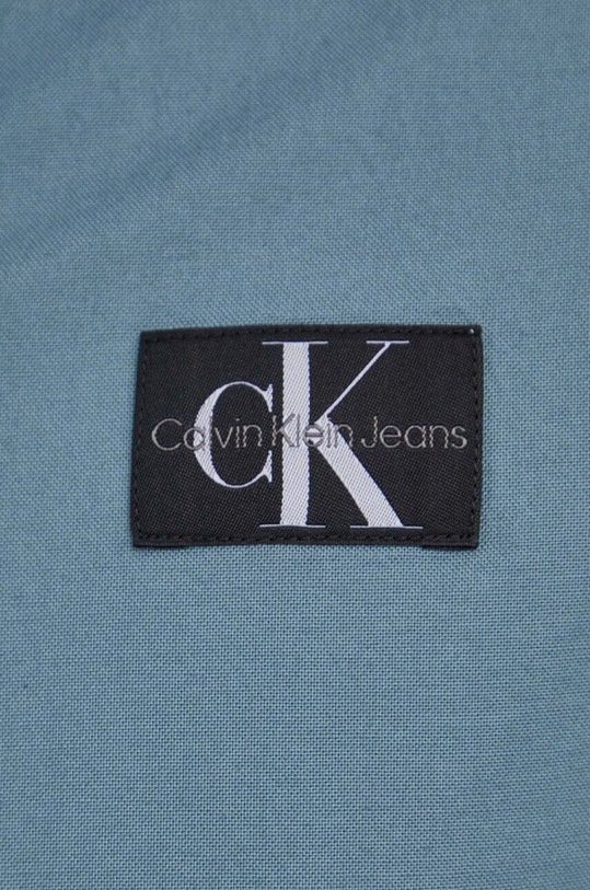 Bavlnená košeľa Calvin Klein Jeans J30J325027 tyrkysová SS24