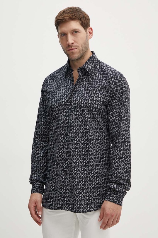 Bavlněná košile Karl Lagerfeld regular černá 541678.605000