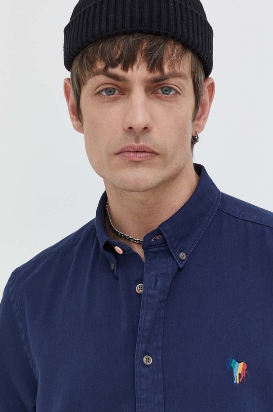 PS Paul Smith koszula bawełniana granatowy M2R.708U.M21452