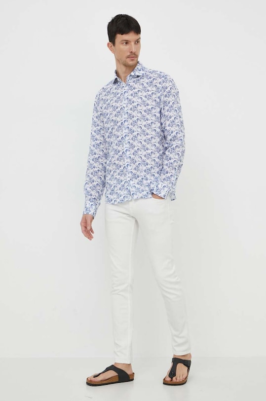 Oblečenie Ľanová košeľa Joop! Pai 30041396 modrá