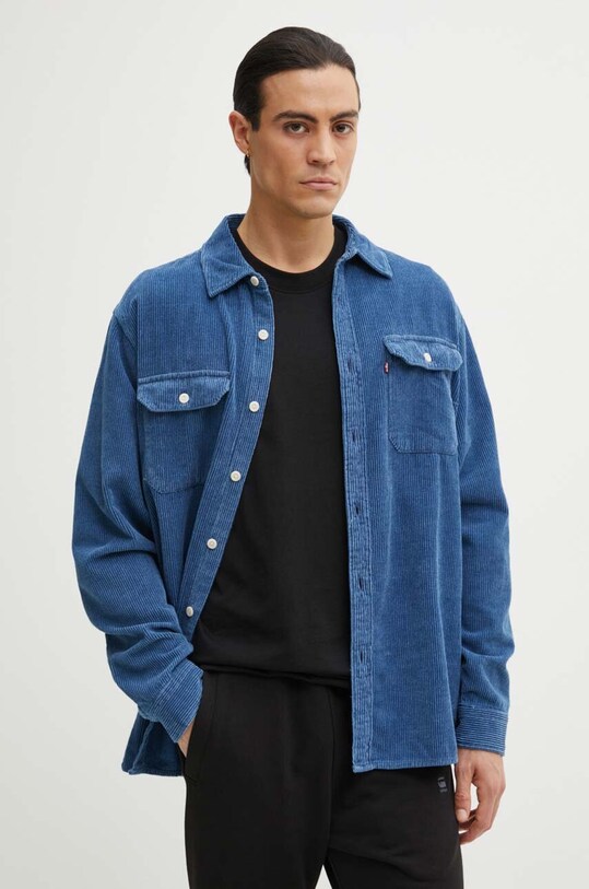Levi's camasa din bumbac cu modele albastru 19573