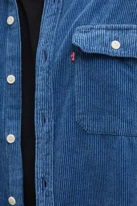 Levi's camasa din bumbac 19573 albastru AW24