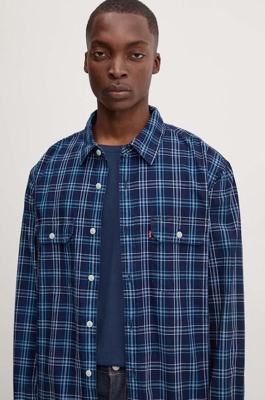 Levi's camasa din bumbac albastru 19573