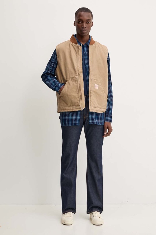 Bavlnená košeľa Levi's 19573 tmavomodrá AW24